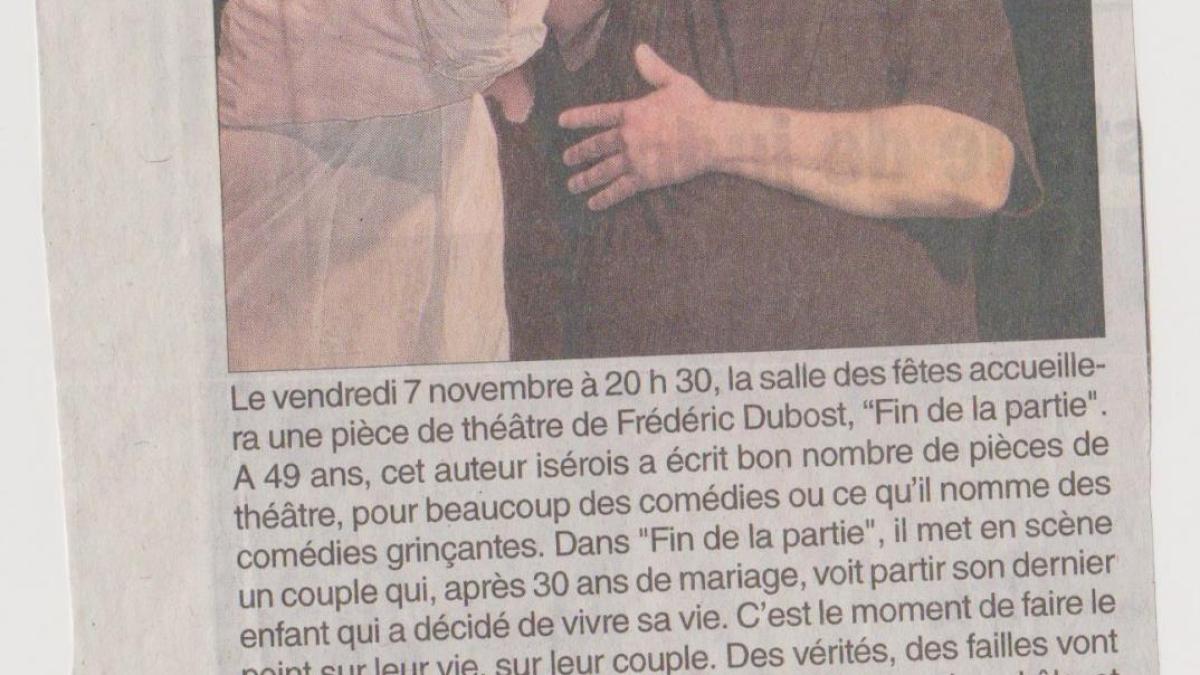 Article fin de la partie