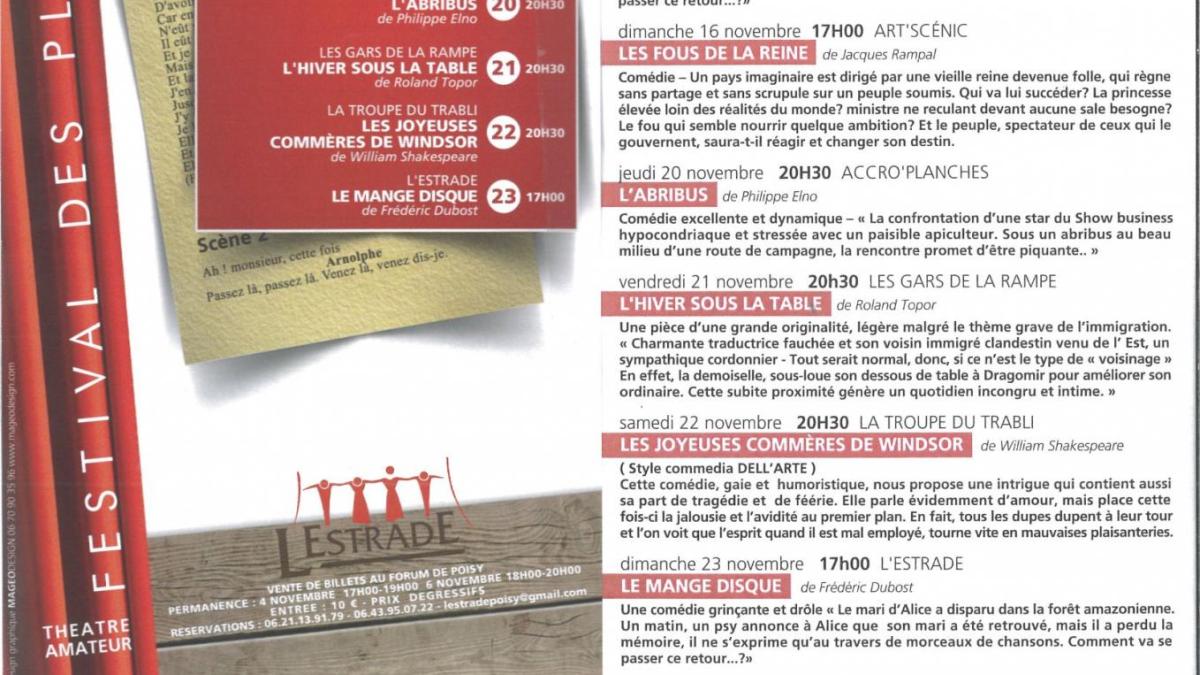 Programme festival des planches